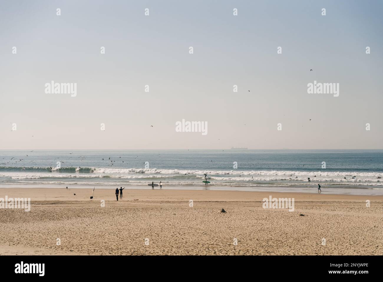 Praia do Carneiro, fiume Douro nella città di Porto, Portogallo. Foto di alta qualità Foto Stock