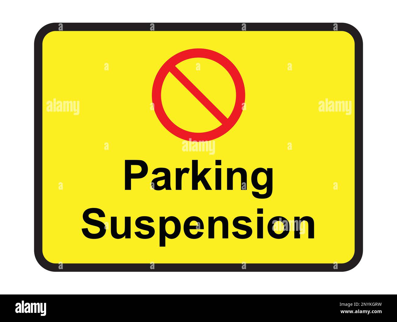 Segnale sospensioni di parcheggio - segnali stradali - segnali di parcheggio Illustrazione Vettoriale