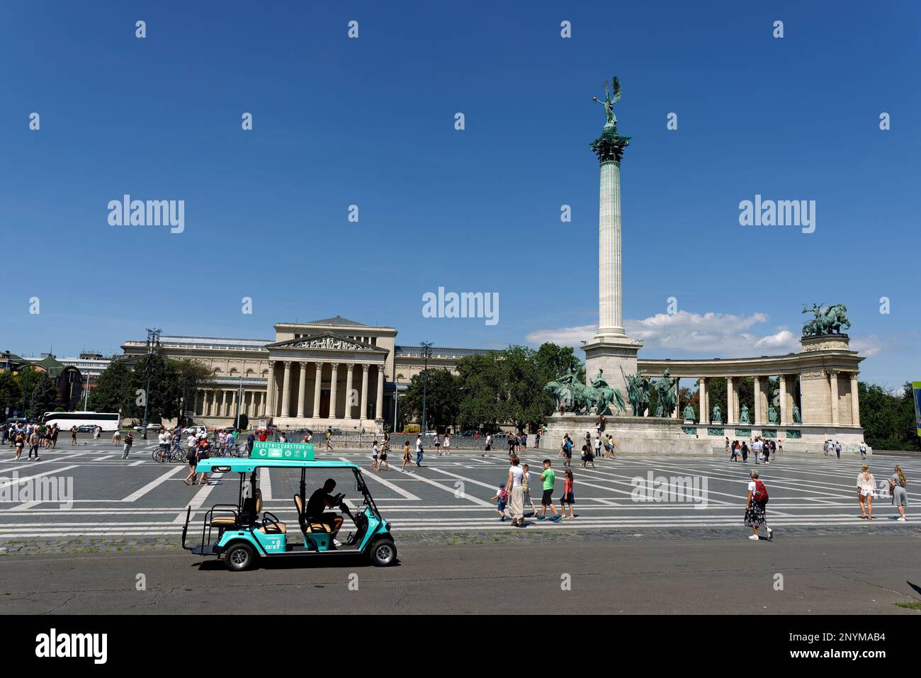 Piazza degli Eroi Budapest Foto Stock