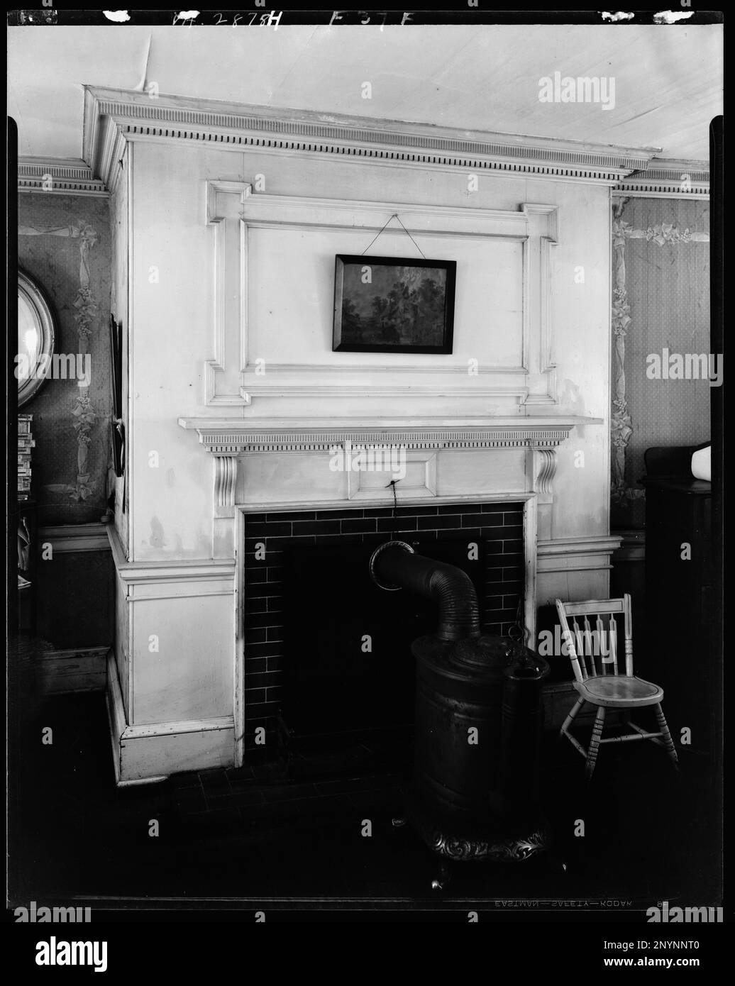 Federal Hill, Fredericksburg, Virginia. Carnegie Survey of the Architecture of the South. Stati Uniti Virginia Fredericksburg, Stoves, Mantels, moddings, interni. Foto Stock