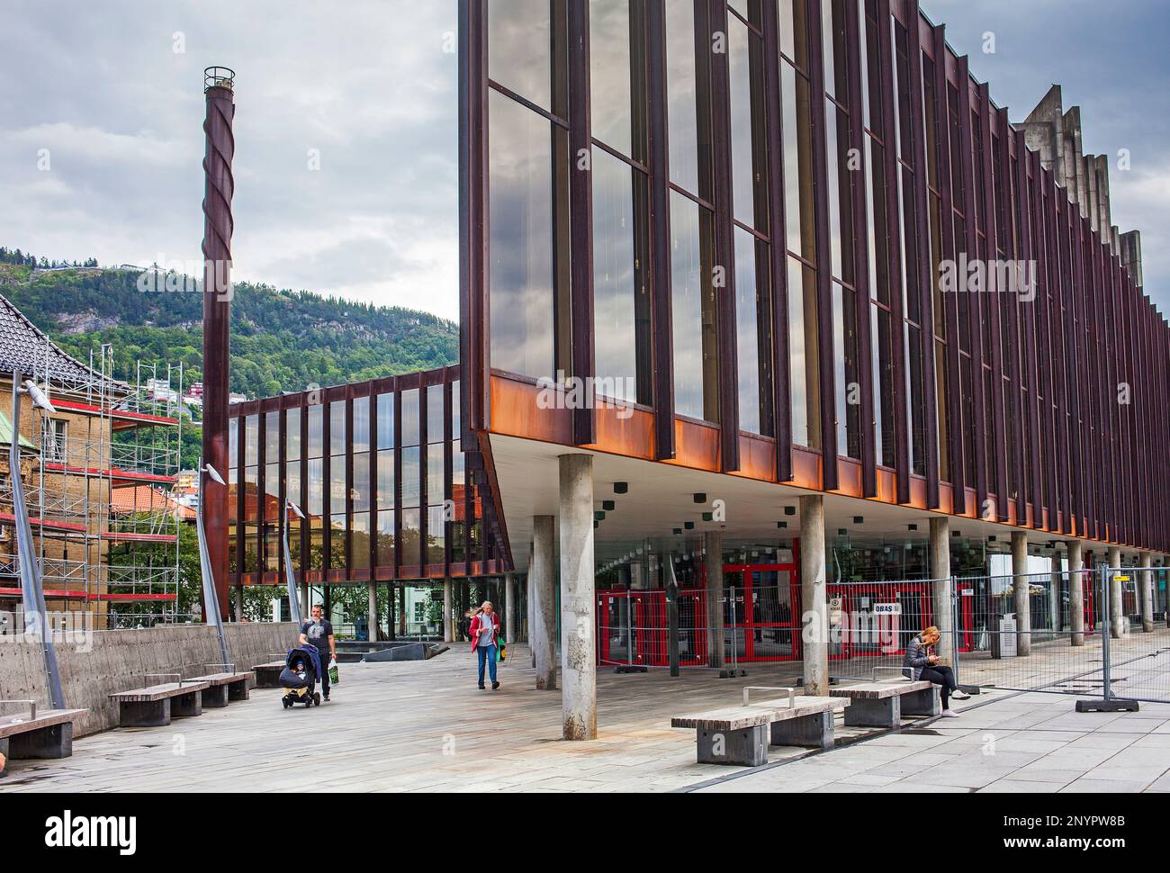 Grieghallen di Bergen, Norvegia Foto Stock