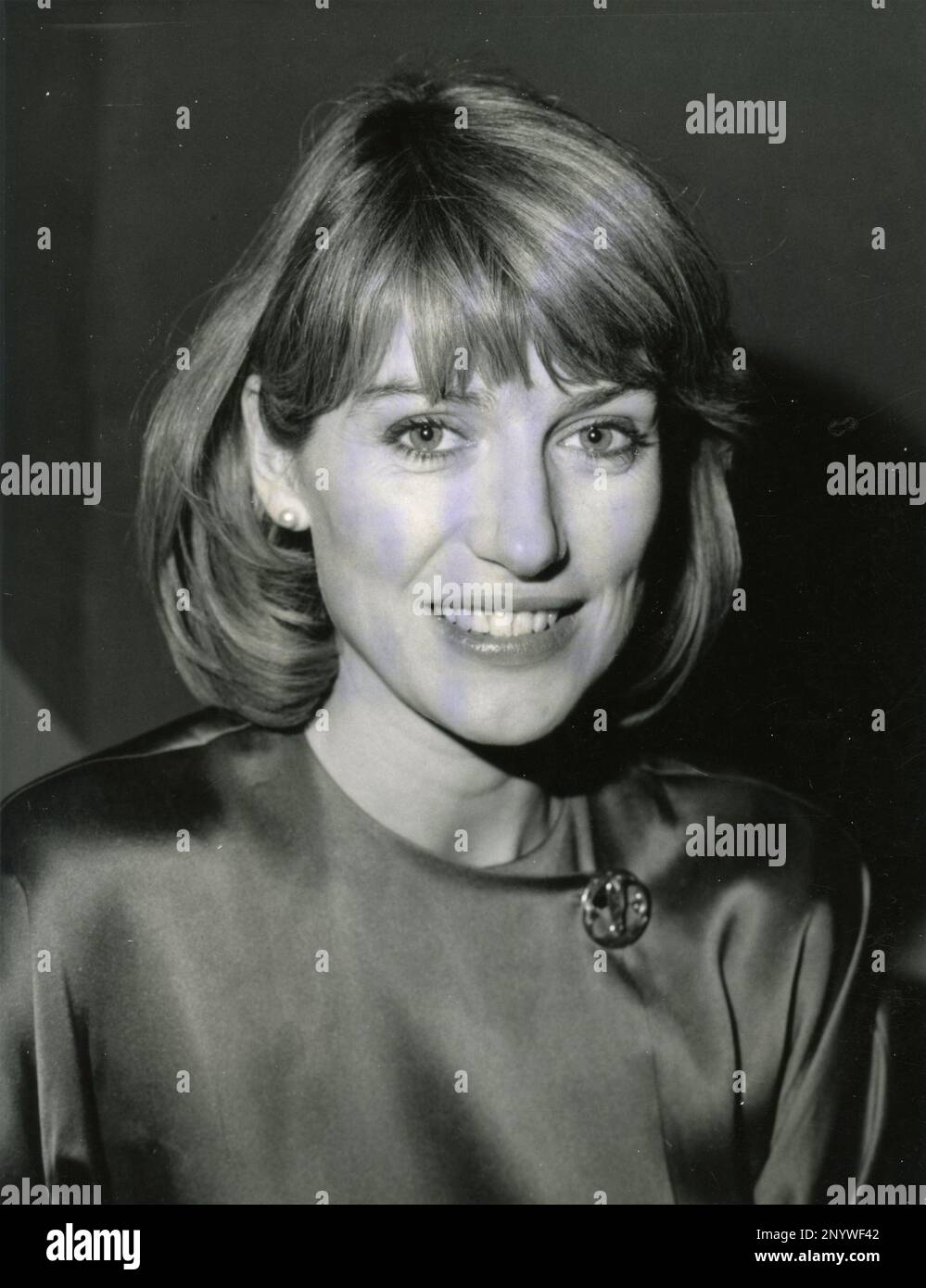 Giornalista e presentatrice della British Television Selina Scott, UK 1983 Foto Stock