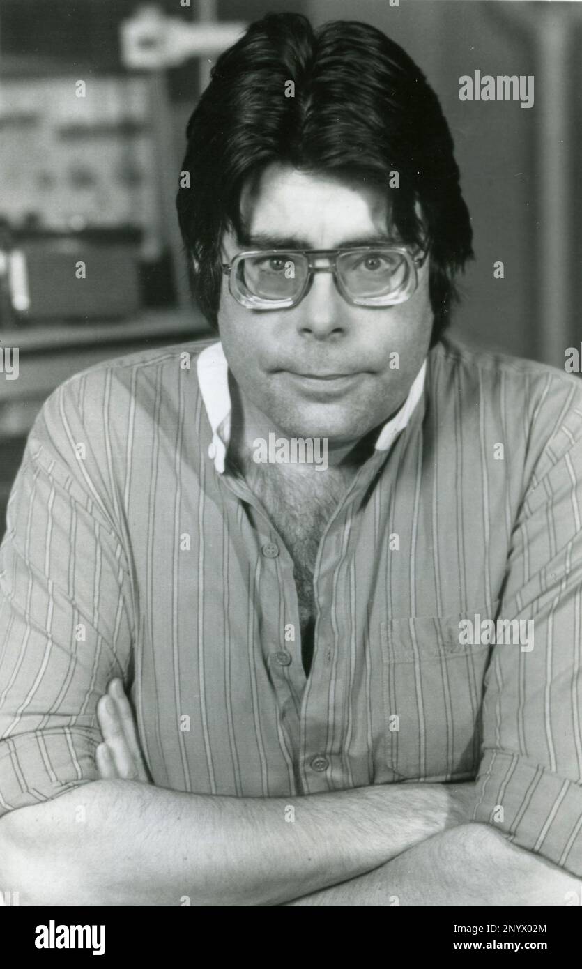Scrittore americano Stephen King, USA 1984 Foto Stock