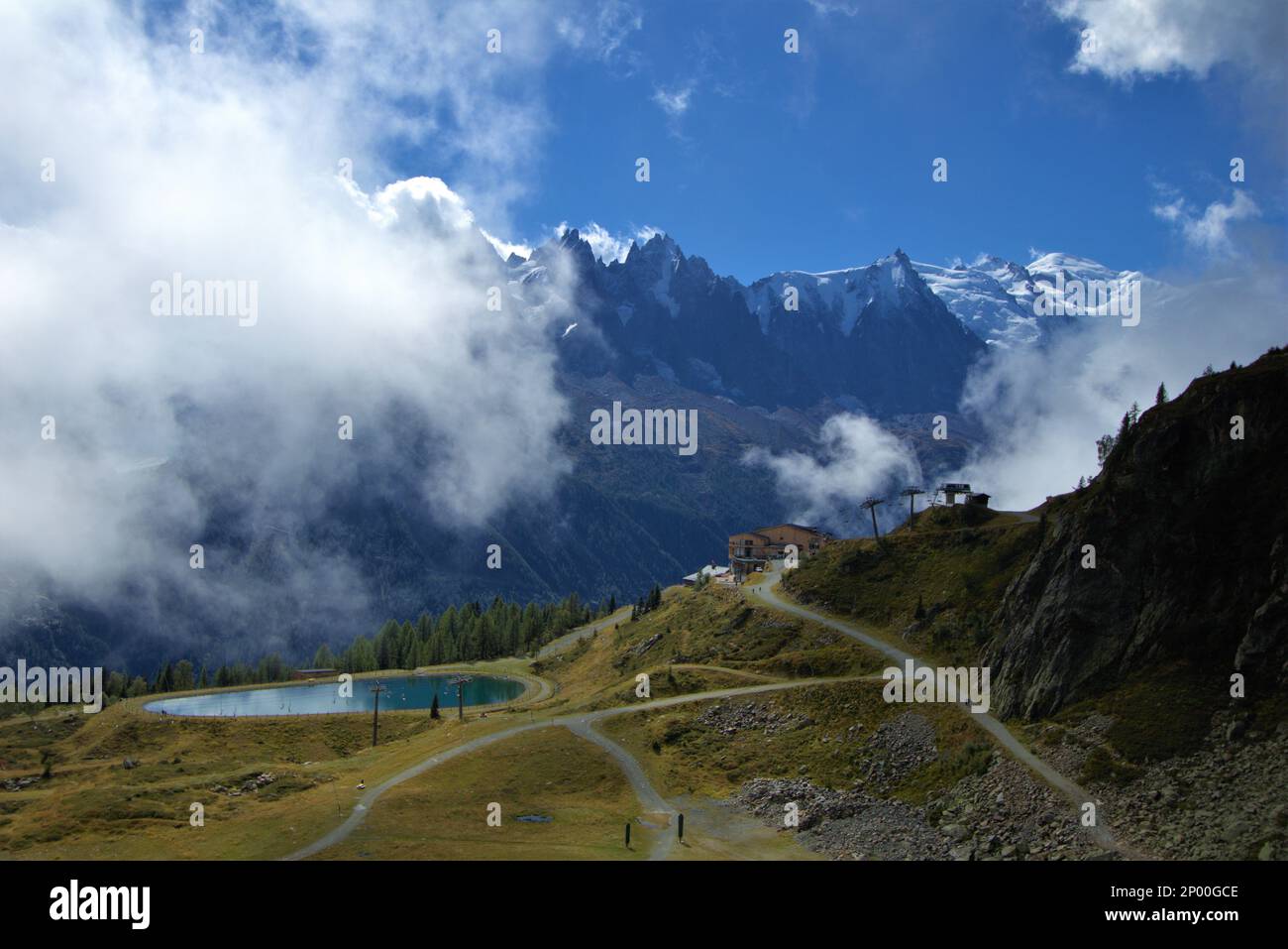 Alpi, Francia, Chamonix, Montagne, Escursionismo, Trekking Foto Stock