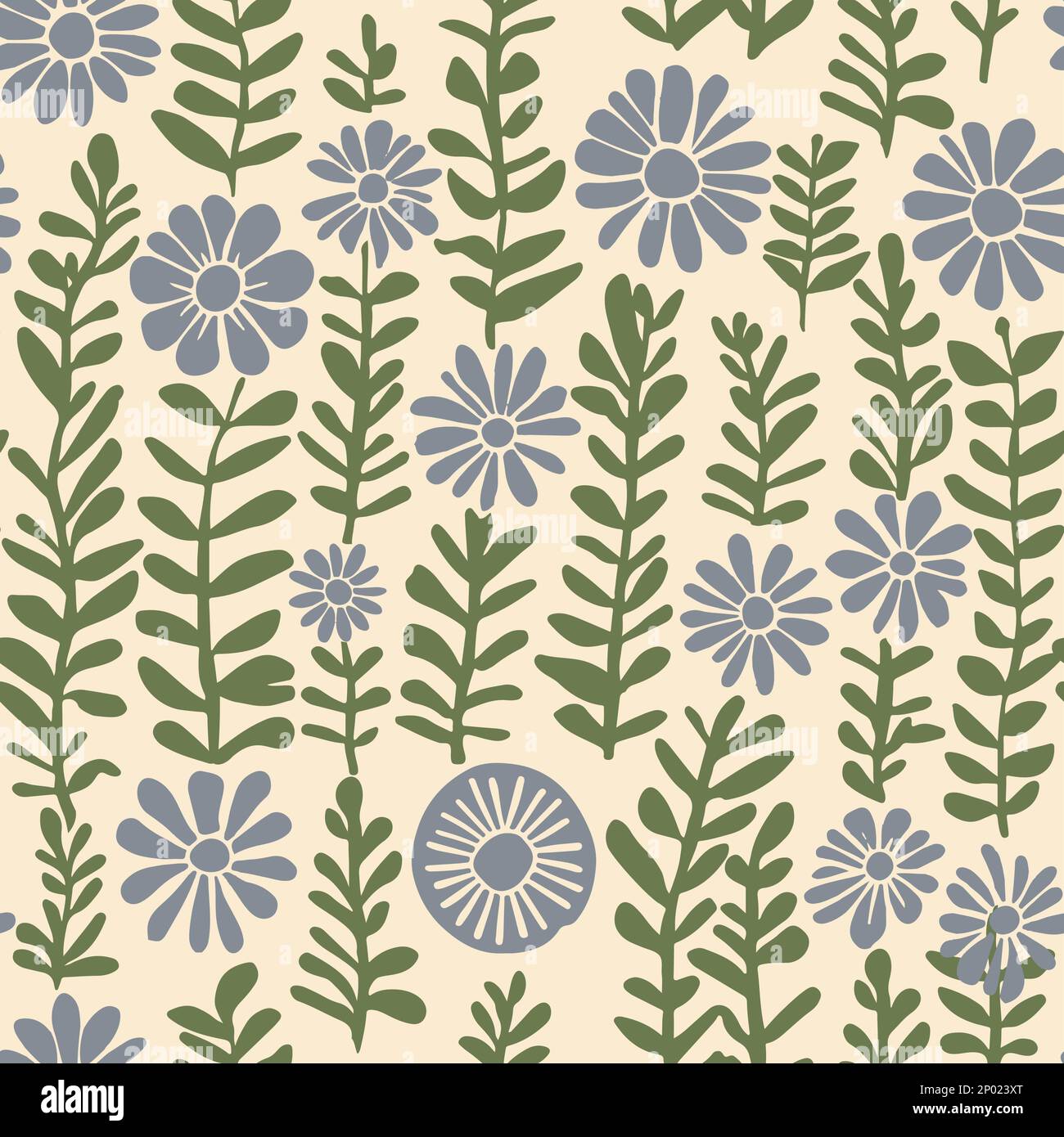 Modello di superficie senza cuciture Vector retro Vintage Abstract Floral per prodotti o stampe di carta da imballaggio. Illustrazione Vettoriale