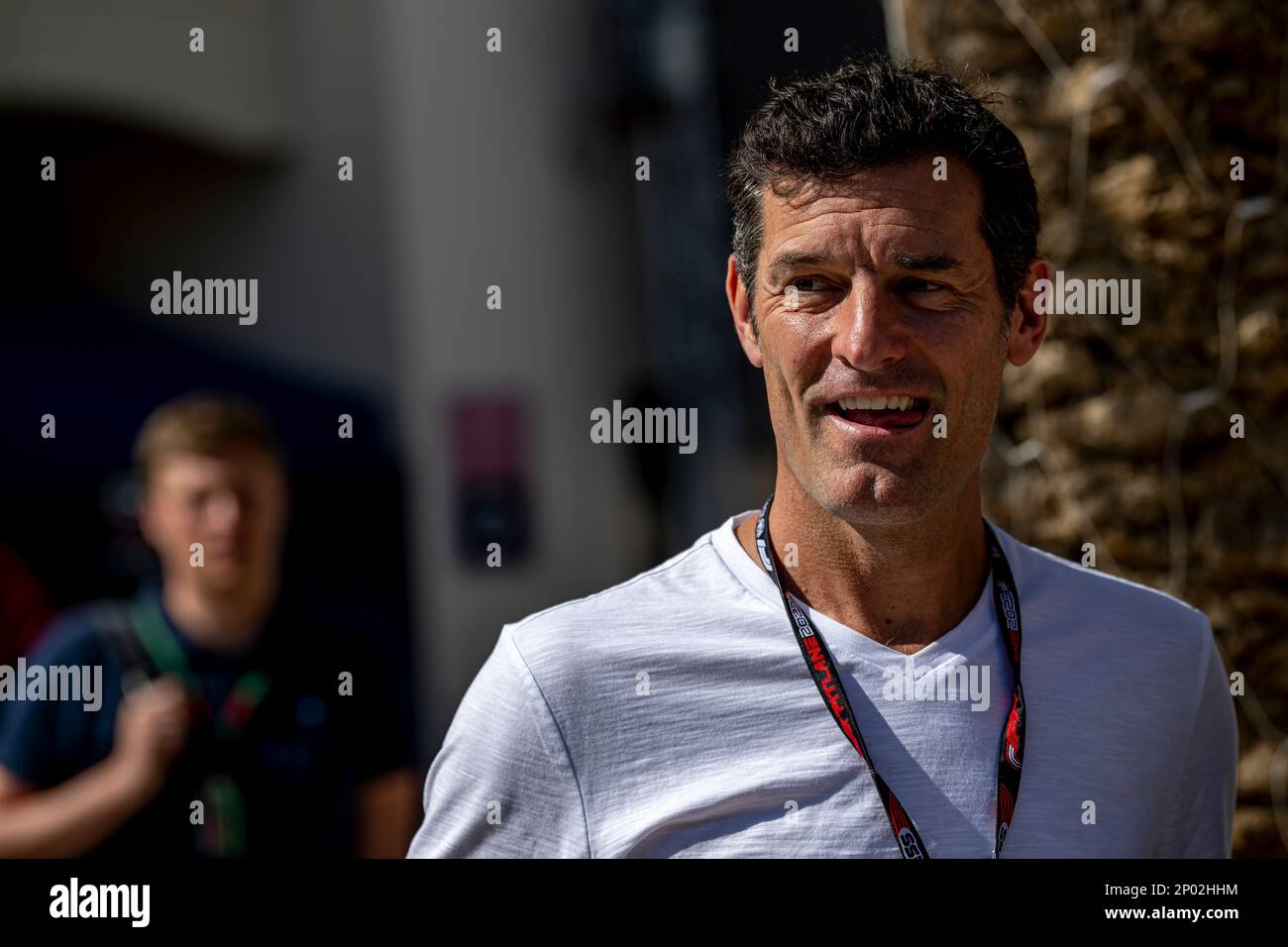 Sakhir, Bahrain, 01st Mar 2023, Mark Webber partecipa al test day post-stagionale, i test invernali del campionato di Formula 1 2023. Credit: Michael Potts/Alamy Live News Foto Stock