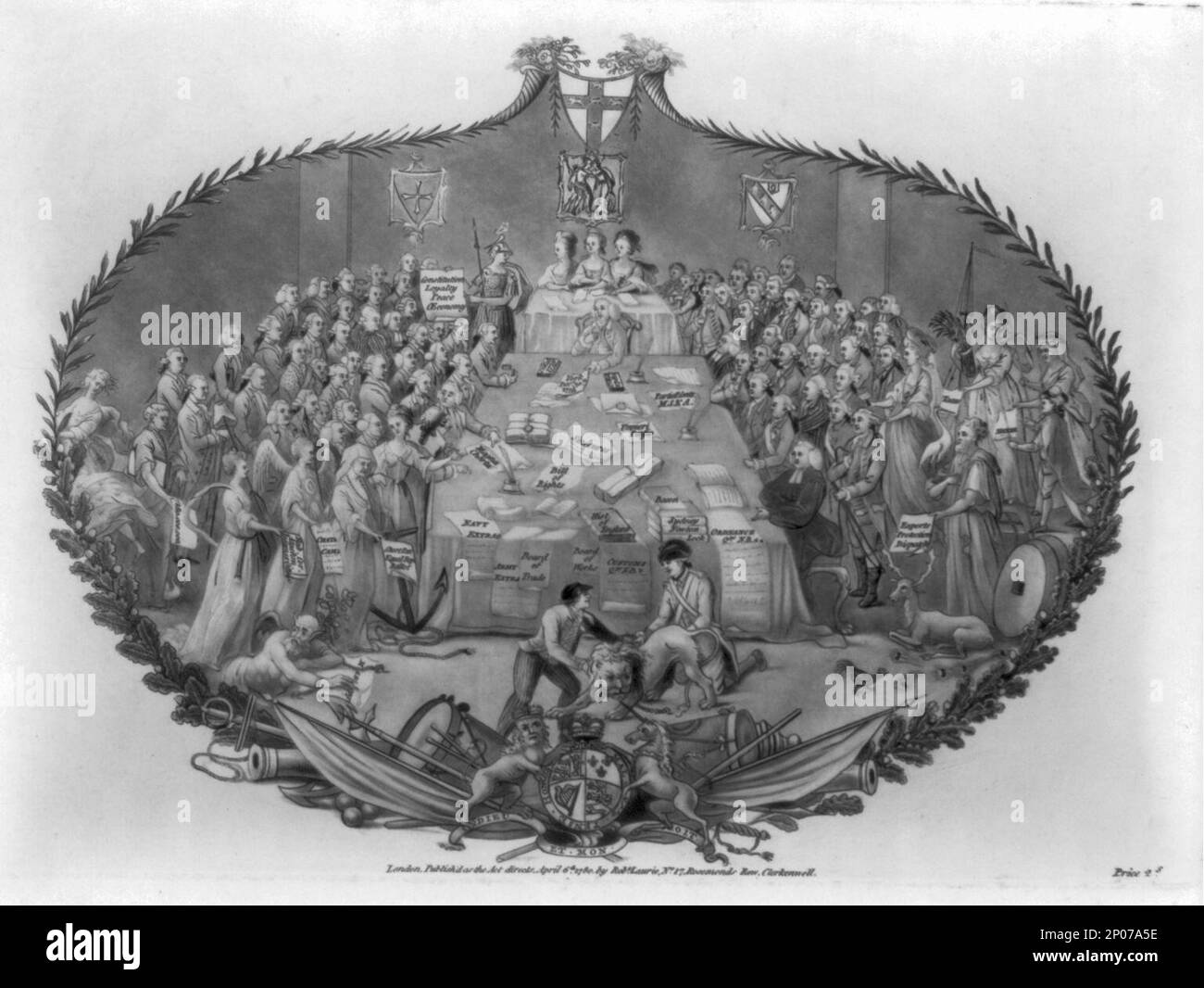 Riunione dell'associazione a York. British Cartoon Prints Collection , pubblicato in: The American Revolution in drawings and prints; una lista di controllo della grafica 1765-1790 nella Library of Congress / compilato da Donald H. Cresswell, con una prefazione di Sinclair H. Hitchings. Washington : [in vendita dal Supt. Dei documenti, U.S. Govt. Stampa. OFF.], 1975, no 768. Riunioni, Inghilterra, 1770-1780. , Politica & Governo,Inghilterra,1770-1780. , Stati Uniti,Storia,Rivoluzione, 1775-1783. Foto Stock