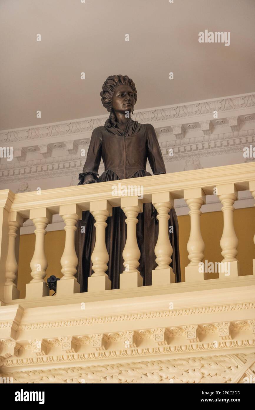 Statua di George Washington nella capitale del Maryland a Annapolis, MD Foto Stock