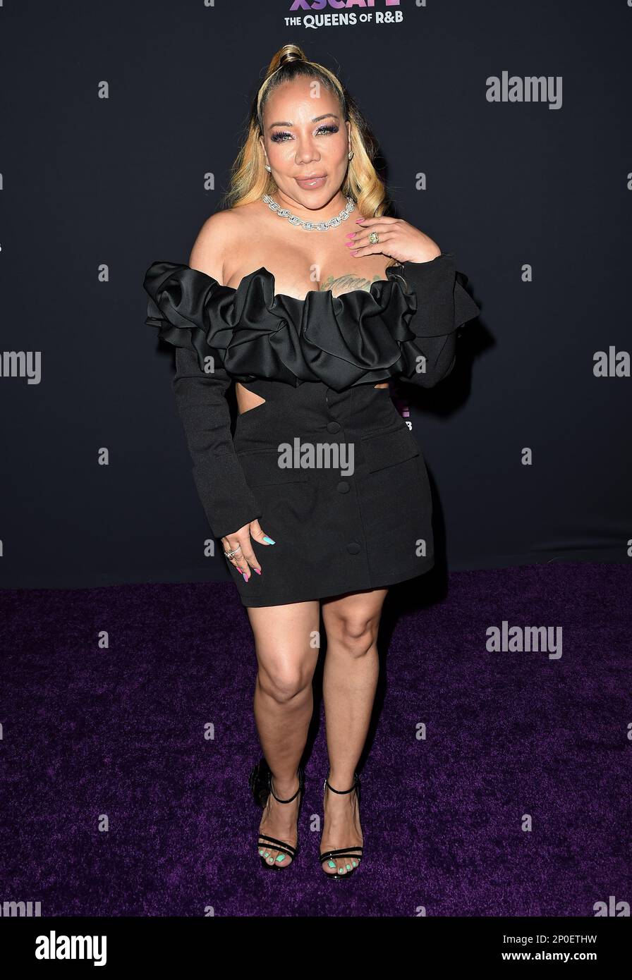 Hollywood, California, il 2 marzo 2023. Tameka 'Tiny' Harris arriva alla prima di Bravo 'SWV & Xscape: The Queens of R&B' tenutasi presso l'Aster di Hollywood, CA il 2 marzo 2023. © Majil/ AFF-USA.com Foto Stock