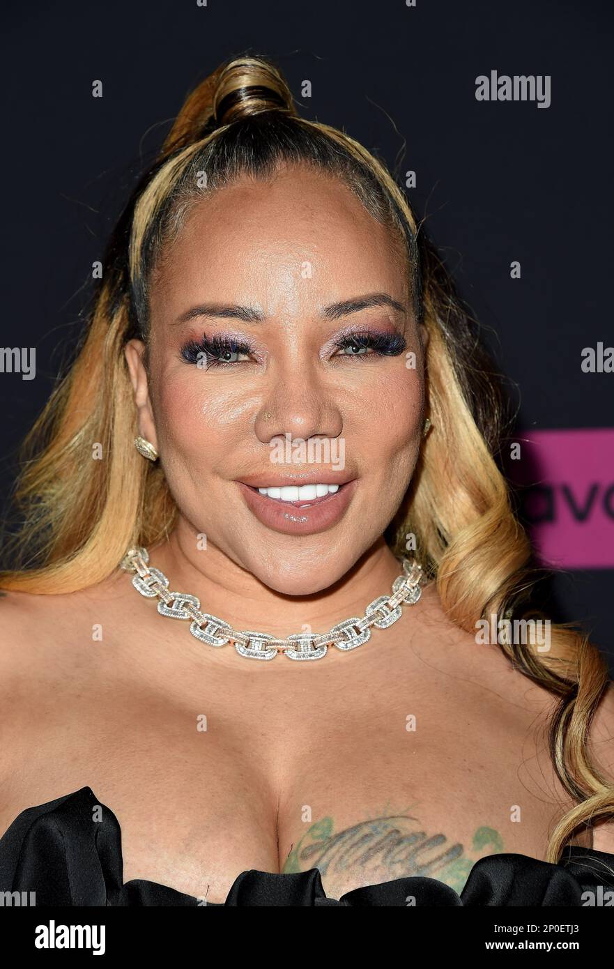 Hollywood, California, il 2 marzo 2023. Tameka 'Tiny' Harris arriva alla prima di Bravo 'SWV & Xscape: The Queens of R&B' tenutasi presso l'Aster di Hollywood, CA il 2 marzo 2023. © Majil/ AFF-USA.com Foto Stock