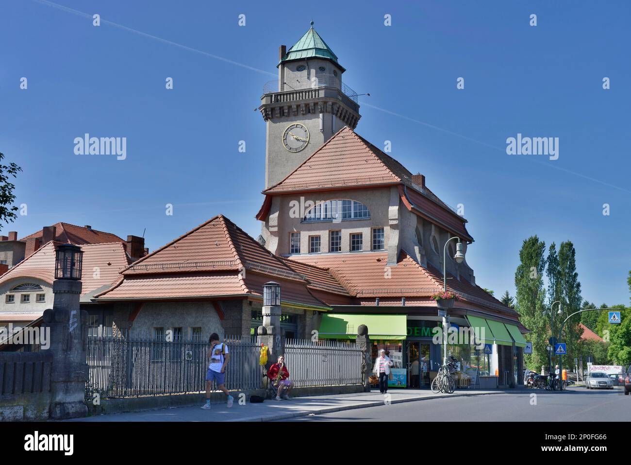 Stazione ferroviaria, Frohnau, Reinickendorf, Berlino, Germania Foto Stock