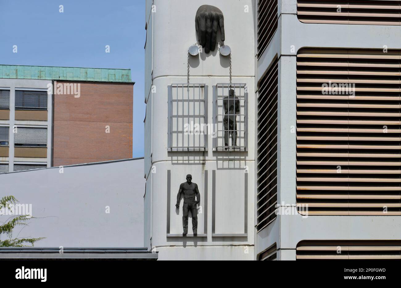 Prigione di Moabit, Alt-Moabit, Mitte, Berlino, Germania Foto Stock