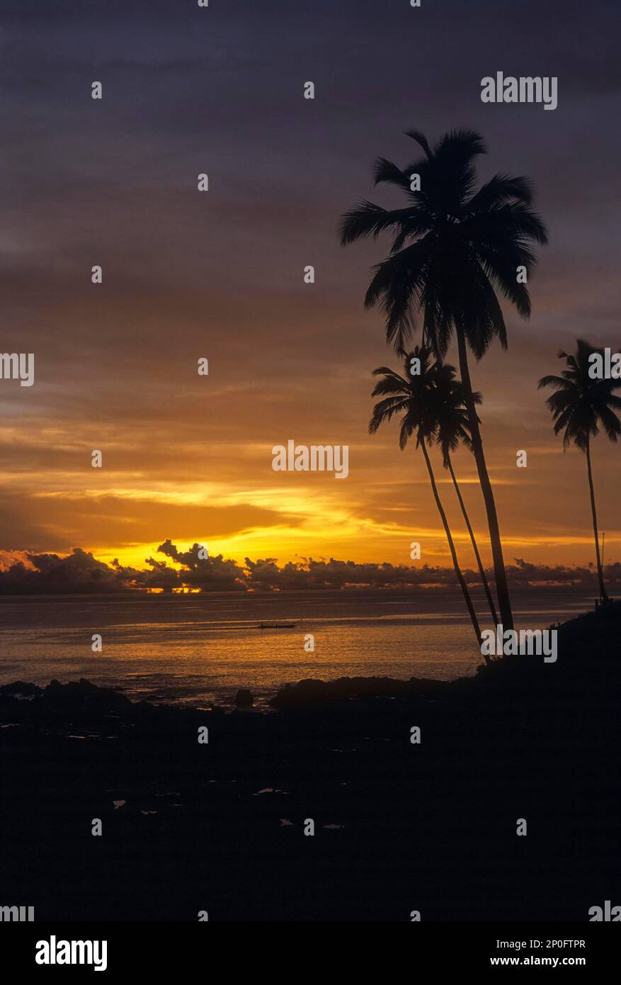 Sunrise, Port Blair, Andaman, Andaman e Nicobar Islands, territorio dell'Unione dell'India Foto Stock