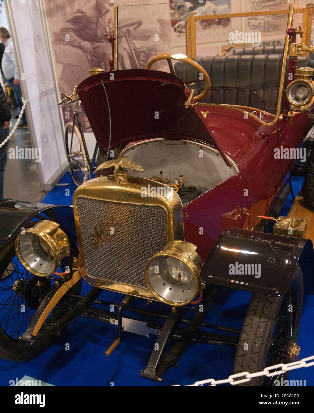 Auto d'epoca Adler 5-13, costruita nel 1913 Foto Stock