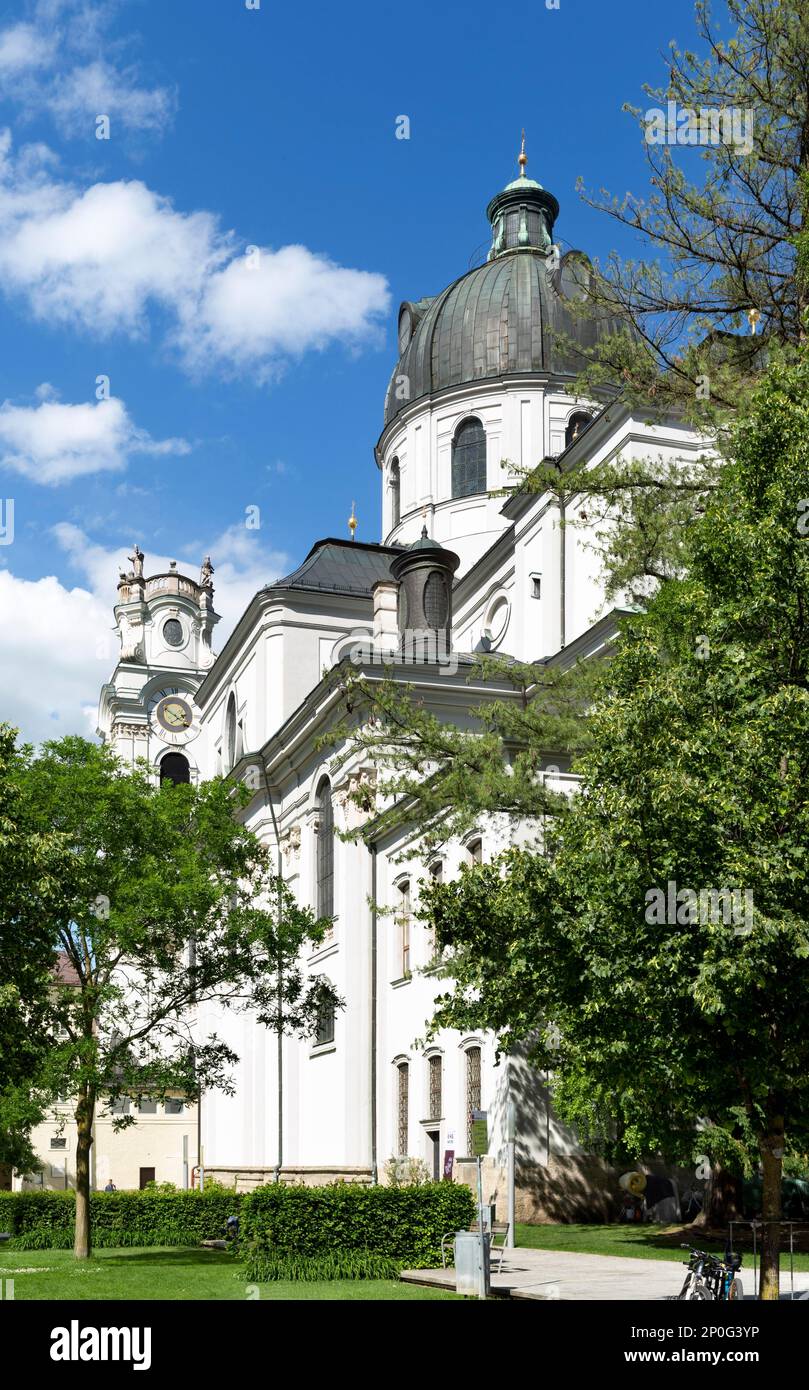 Chiesa del Collegio Cattolico, chiesa universitaria e sede del Festival di Salisburgo, Città Vecchia, Salisburgo, Austria Foto Stock