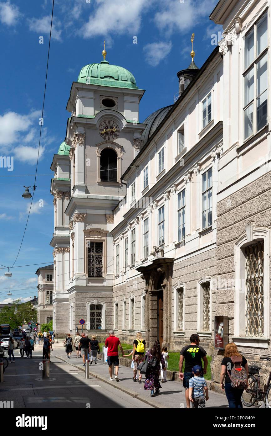 Chiesa cattolica della Santissima Trinità, Salisburgo, Austria Foto Stock