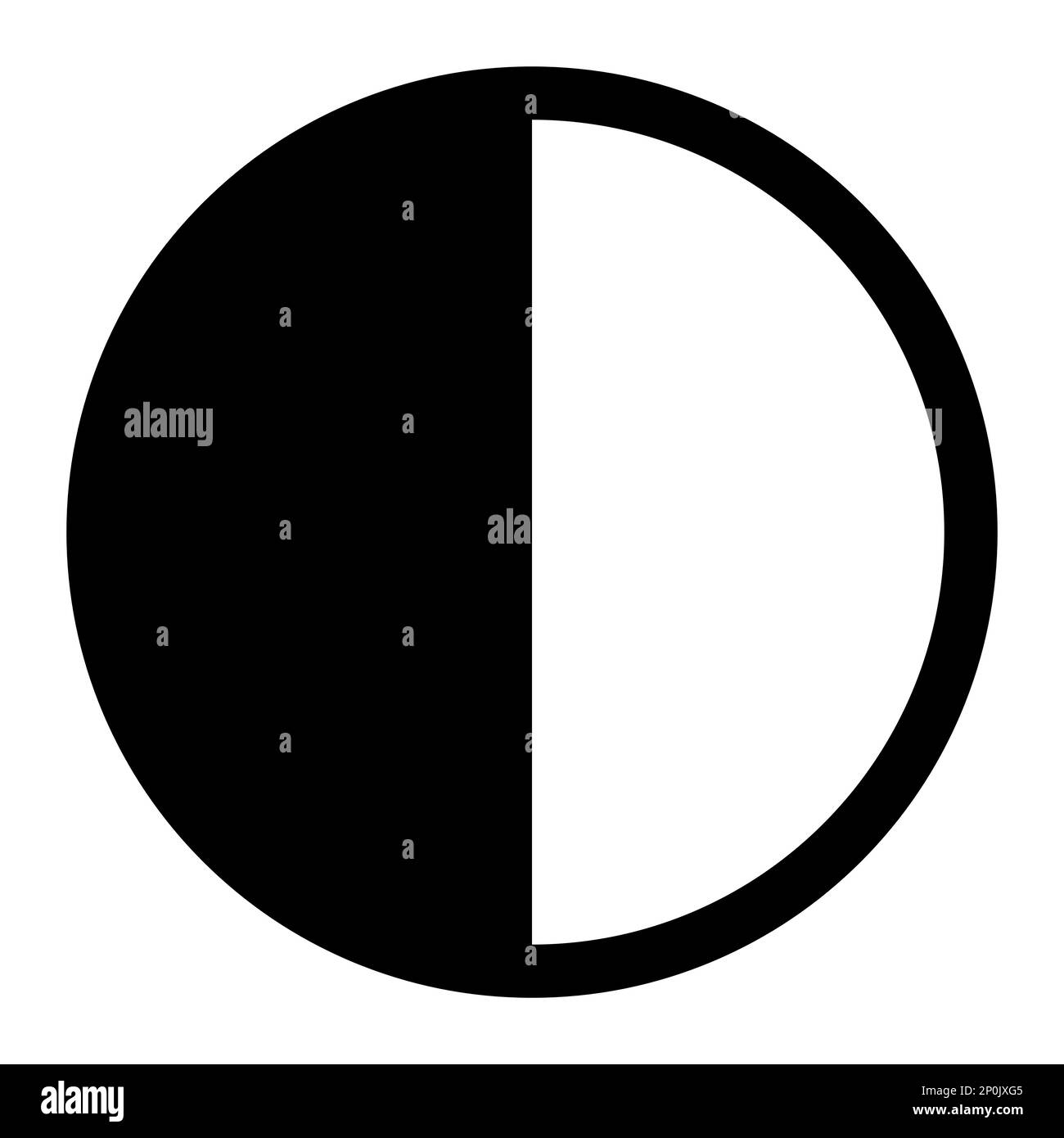 Icona modalità immagine in bianco e nero, commutazione modalità giorno/notte Illustrazione Vettoriale