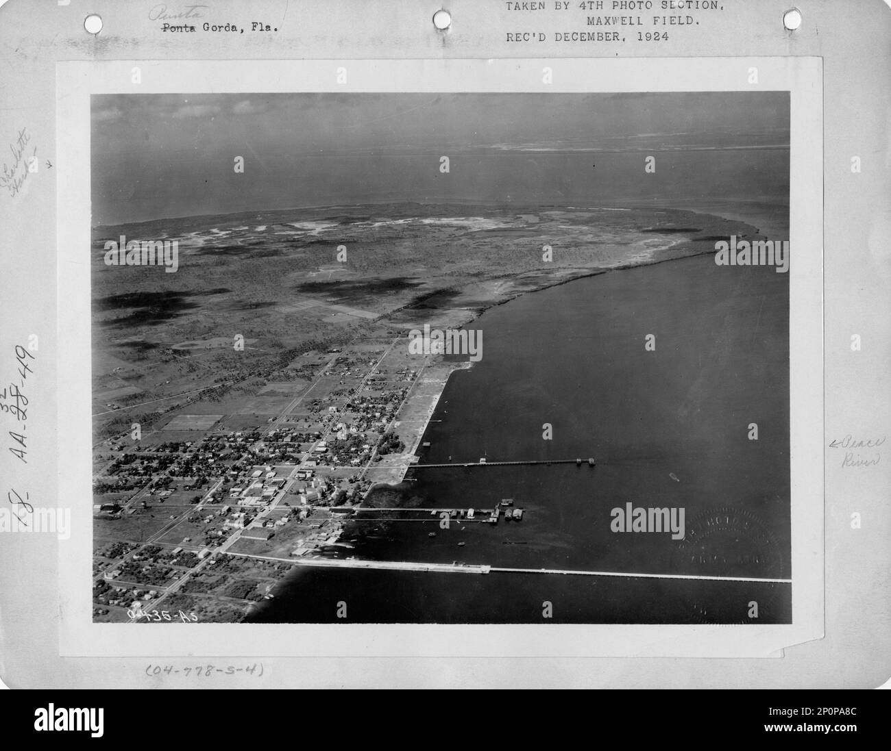 Florida - Punta Gorda, Fotografia aerea. Foto Stock