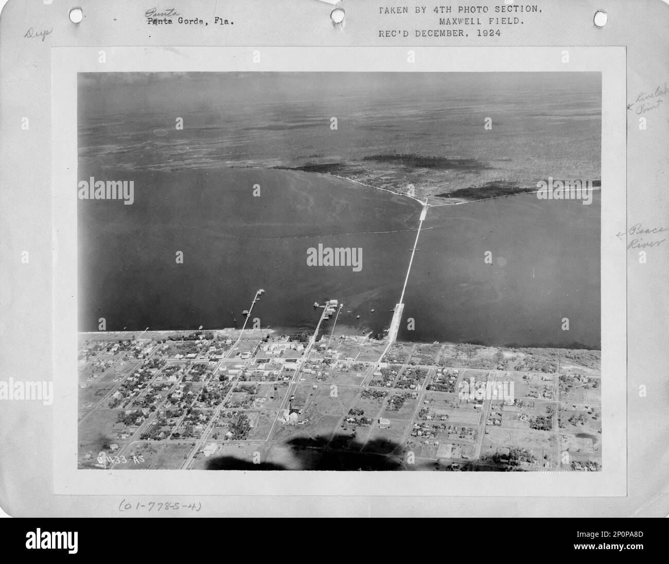 Florida - Punta Gorda, Fotografia aerea. Foto Stock