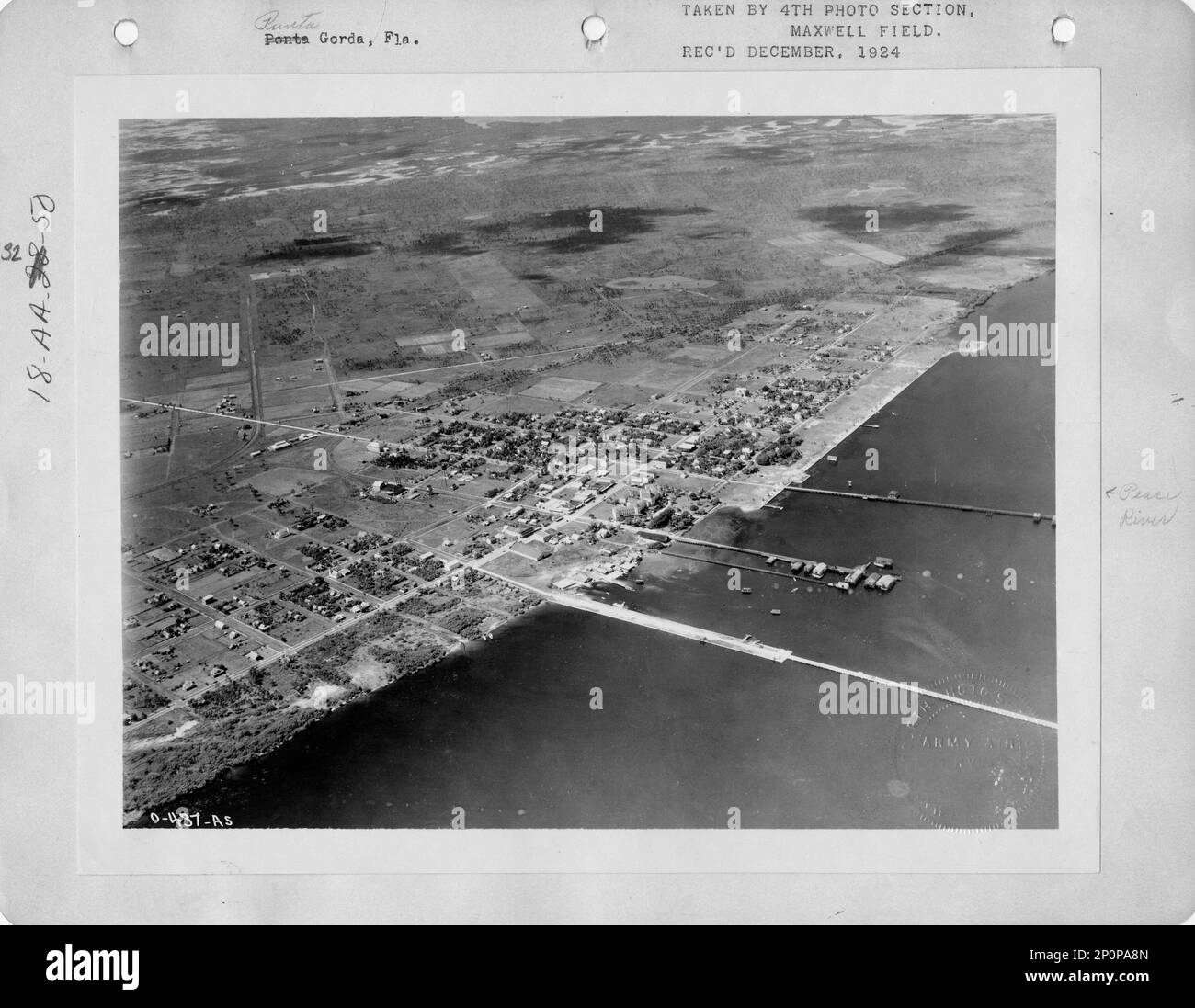 Florida - Punta Gorda, Fotografia aerea. Foto Stock