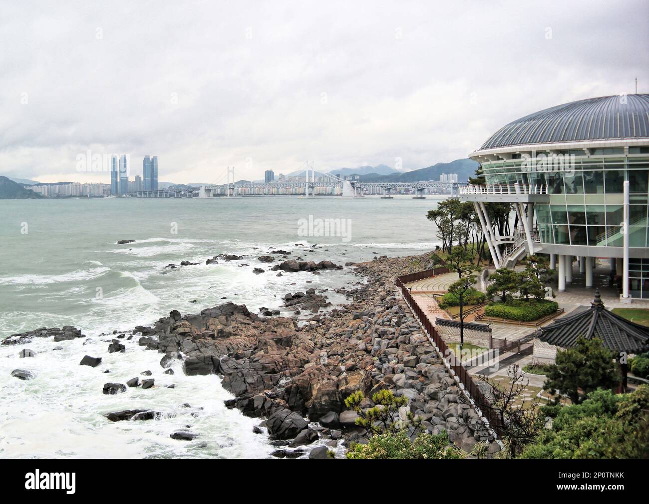 Busan, Corea del Sud - Maggio 2019: Casa Nurimaru APEC a Busan, dove si è tenuto il vertice APEC nel 2005 Foto Stock