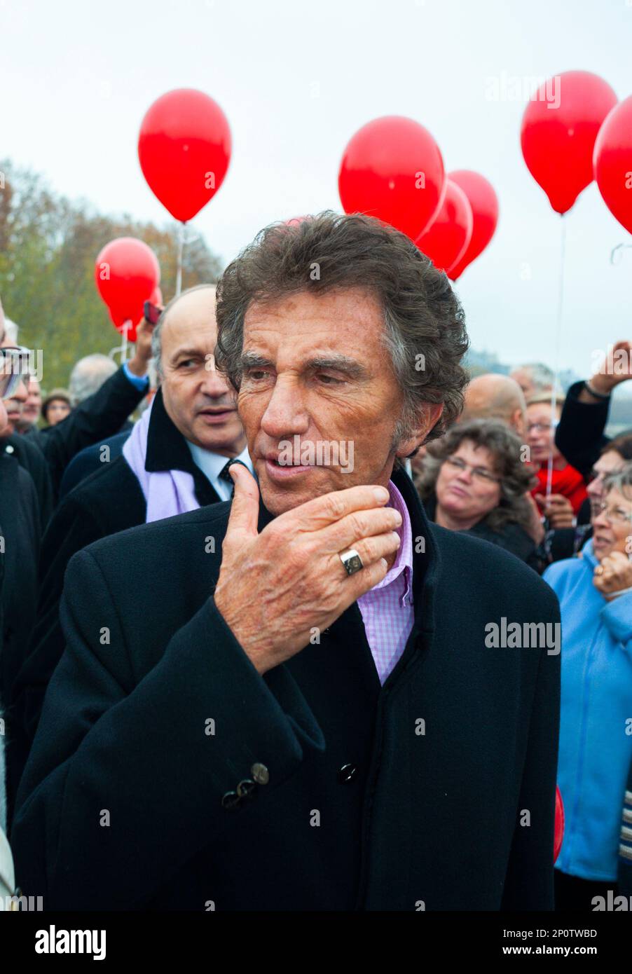 Parigi, Francia, Ritratto, Jack Lang, politico francese, (Presidente: Arab World Institute di Parigi) al Memoriale di Daniel Mitterand, 2011 Foto Stock