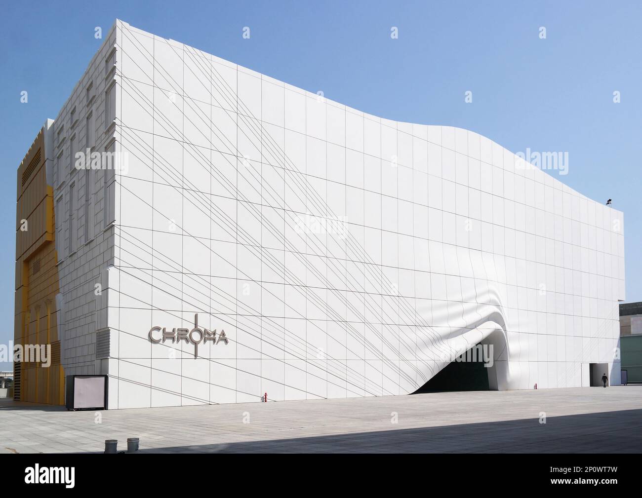 Incheon, Corea del Sud - 25 maggio 2019: Paradise City Club Chroma progettato da MVRDV.The Imprint progetto una struttura di intrattenimento a doppia struttura Foto Stock
