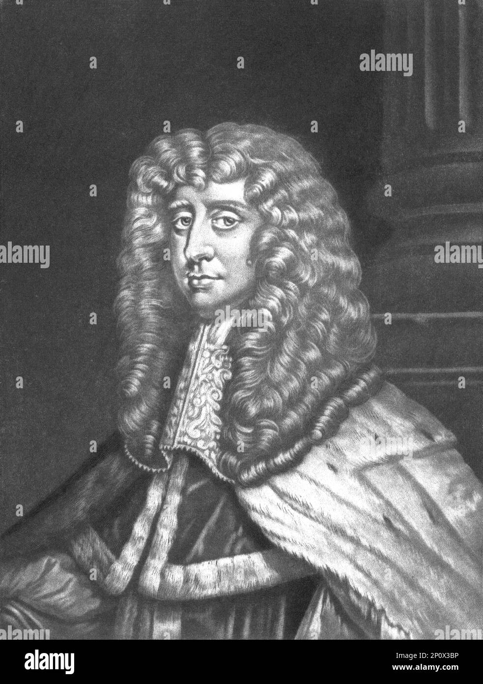 ''Robert Conte di Ailesbury; Obit 1685', 1811. Da "Ritratti di personaggi illustri nella storia britannica dall'inizio del regno di Enrico l'ottavo alla fine del regno di Giacomo il secondo" [Samuel Woodburn, Londra, 1815]. Foto Stock