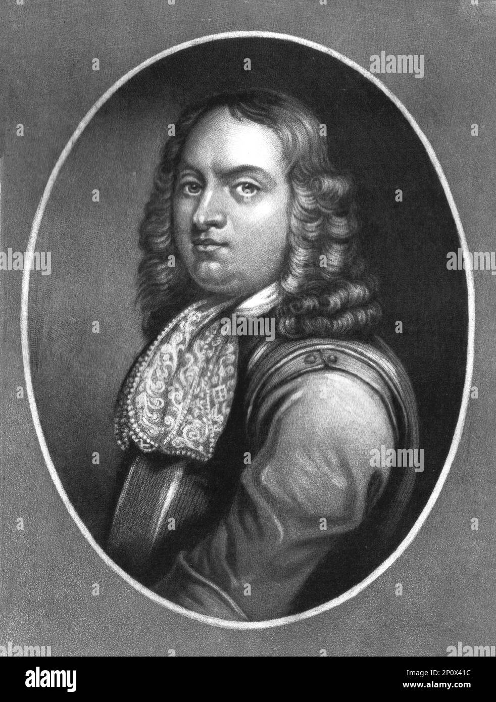 "Robert Blake, Ammiraglio; 1598-1657", 1810. Da "Ritratti di personaggi illustri nella storia britannica dall'inizio del regno di Enrico l'ottavo alla fine del regno di Giacomo il secondo" [Samuel Woodburn, Londra, 1815]. Foto Stock