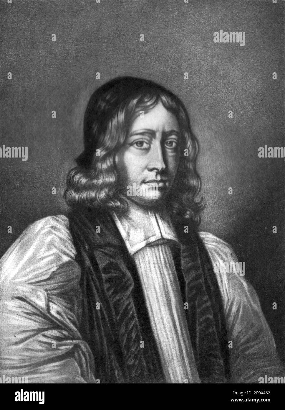 "Nathaniel Crew, Vescovo di Durham, 1633-1721", 1814. Da "Ritratti di personaggi illustri nella storia britannica dall'inizio del regno di Enrico l'ottavo alla fine del regno di Giacomo il secondo" [Samuel Woodburn, Londra, 1815]. Foto Stock