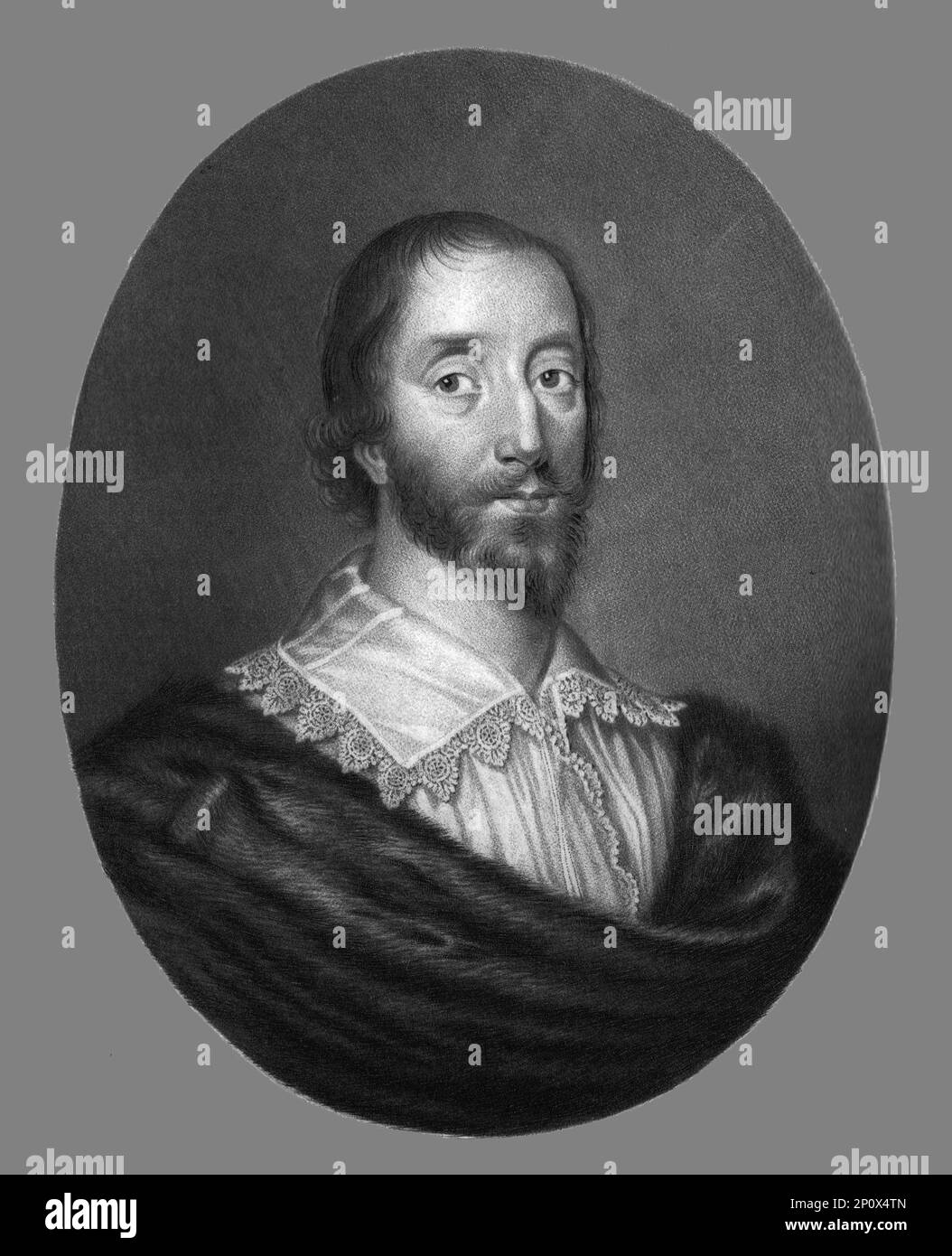 "Sir Dudley Digges, Cavaliere; Maestro dei rotoli: Obit 1639", 1813. Da "Ritratti di personaggi illustri nella storia britannica dall'inizio del regno di Enrico l'ottavo alla fine del regno di Giacomo il secondo" [Samuel Woodburn, Londra, 1815]. Foto Stock