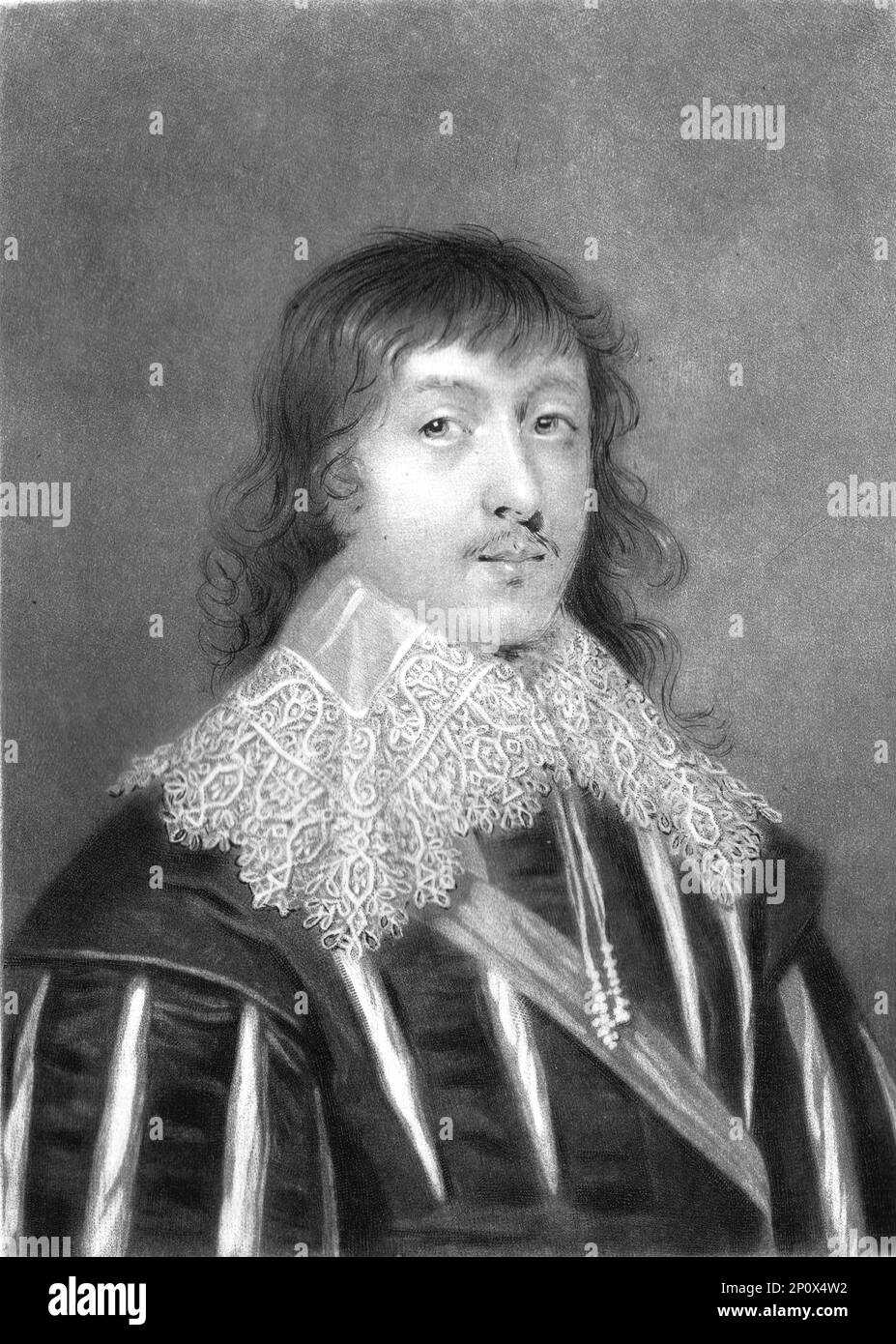 «Lucius, Visconte Falkland; Obit 1643», 1811. Da "Ritratti di personaggi illustri nella storia britannica dall'inizio del regno di Enrico l'ottavo alla fine del regno di Giacomo il secondo" [Samuel Woodburn, Londra, 1815]. Foto Stock