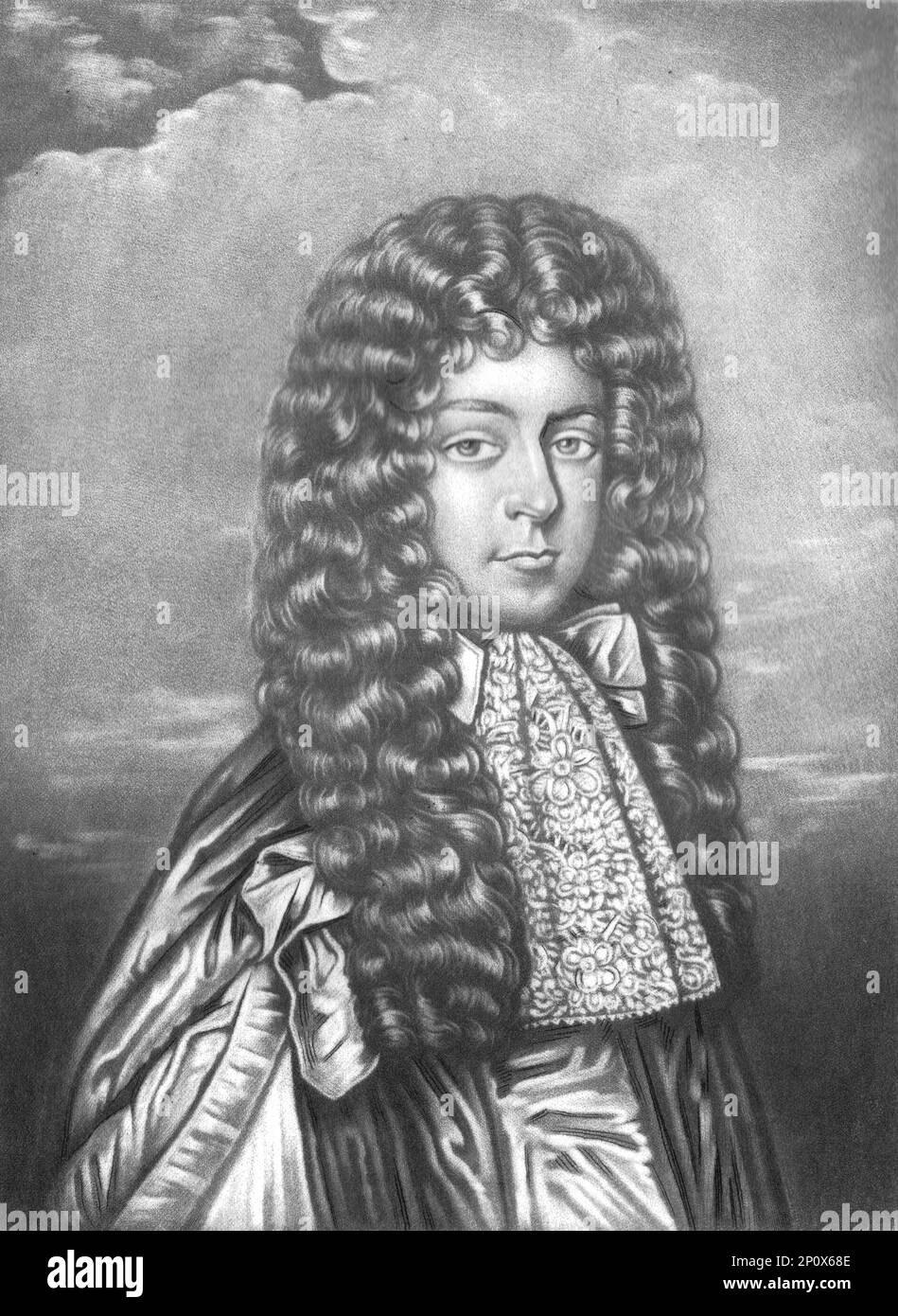 'Giacomo, Duca di Ormonde; Natus 1610 Obit 1688', 1815. Da "Ritratti di personaggi illustri nella storia britannica dall'inizio del regno di Enrico l'ottavo alla fine del regno di Giacomo il secondo" [Samuel Woodburn, Londra, 1815]. Foto Stock