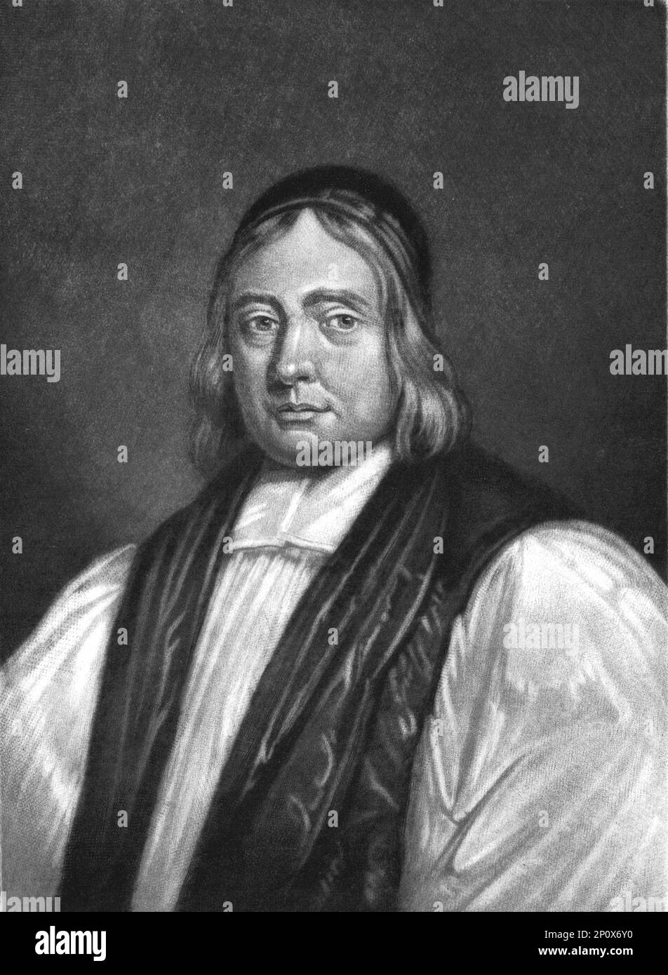 "Edward Wetenhall, Vescovo di Cork 1678, Kilmore 1699; Obit 1714", 1813. Da "Ritratti di personaggi illustri nella storia britannica dall'inizio del regno di Enrico l'ottavo alla fine del regno di Giacomo il secondo" [Samuel Woodburn, Londra, 1815]. Foto Stock