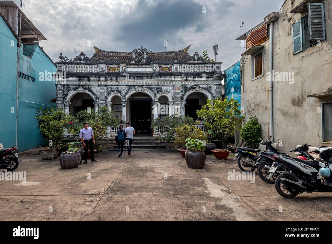 La Casa di Huynh Thuy le, SA Dec City, Vietnam Foto Stock