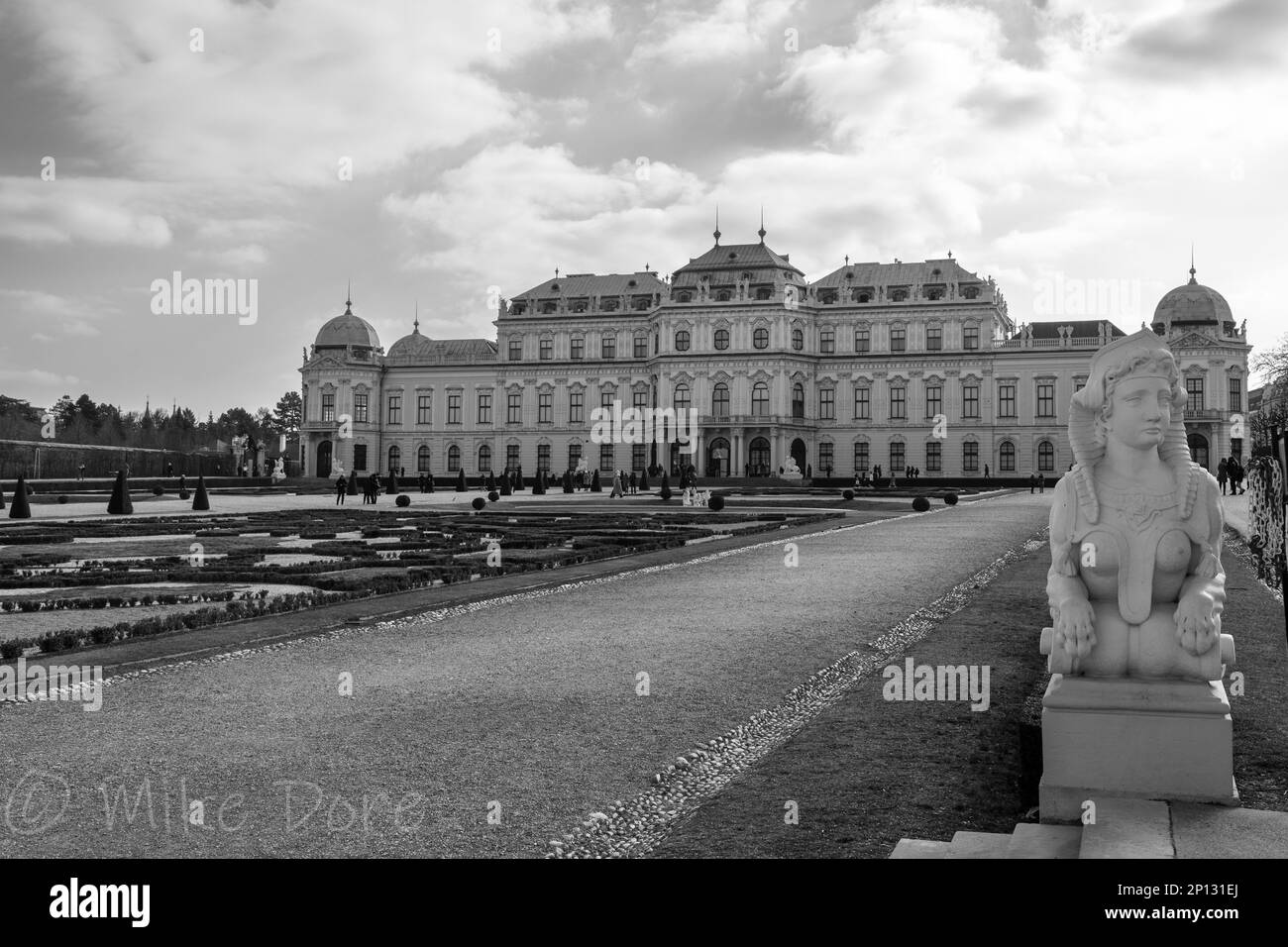 Parchi e palazzi a Vienna Foto Stock