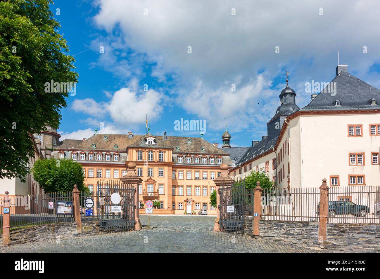 Bad Berleburg: Castello Schloss Berleburg a Siegen-Wittgenstein, Nordrhein-Westfalen, Renania settentrionale-Vestfalia, Germania Foto Stock