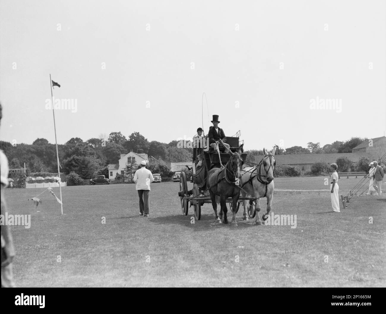 Horse show, East Hampton, Long Island., tra le 1933 e le 1942. Foto Stock