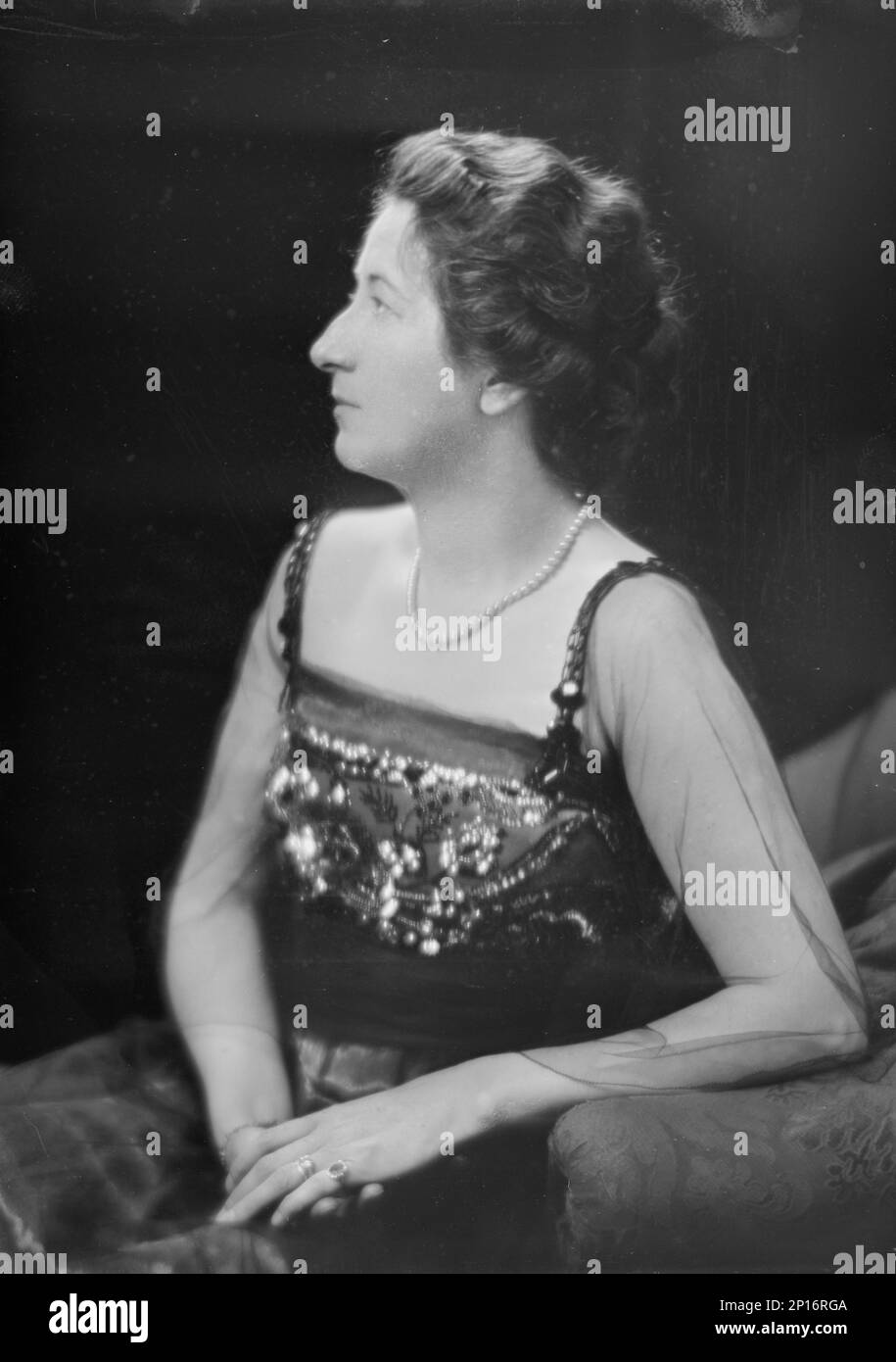 Sig.ra J. Rittenhouse, fotografia ritratto, 1919 aprile 11. Foto Stock