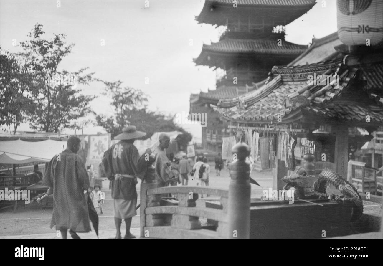 Viste di viaggio del Giappone e della Corea, 1908. Foto Stock