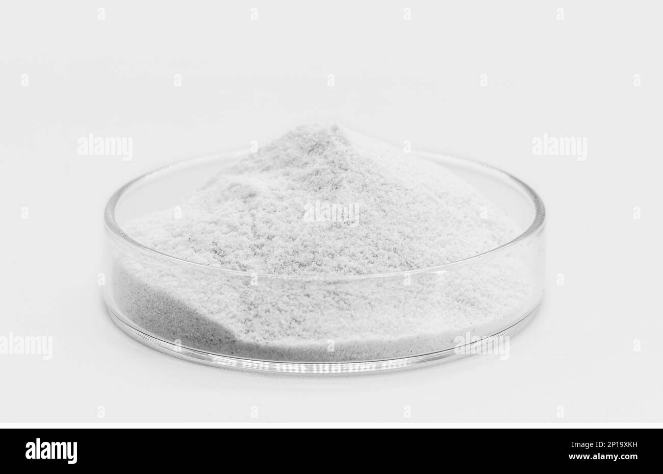 Lattosio monoidrato, è lo zucchero presente nel latte e nei suoi derivati, è un eccipiente diluente comunemente usato nello sviluppo di formulazioni a g Foto Stock