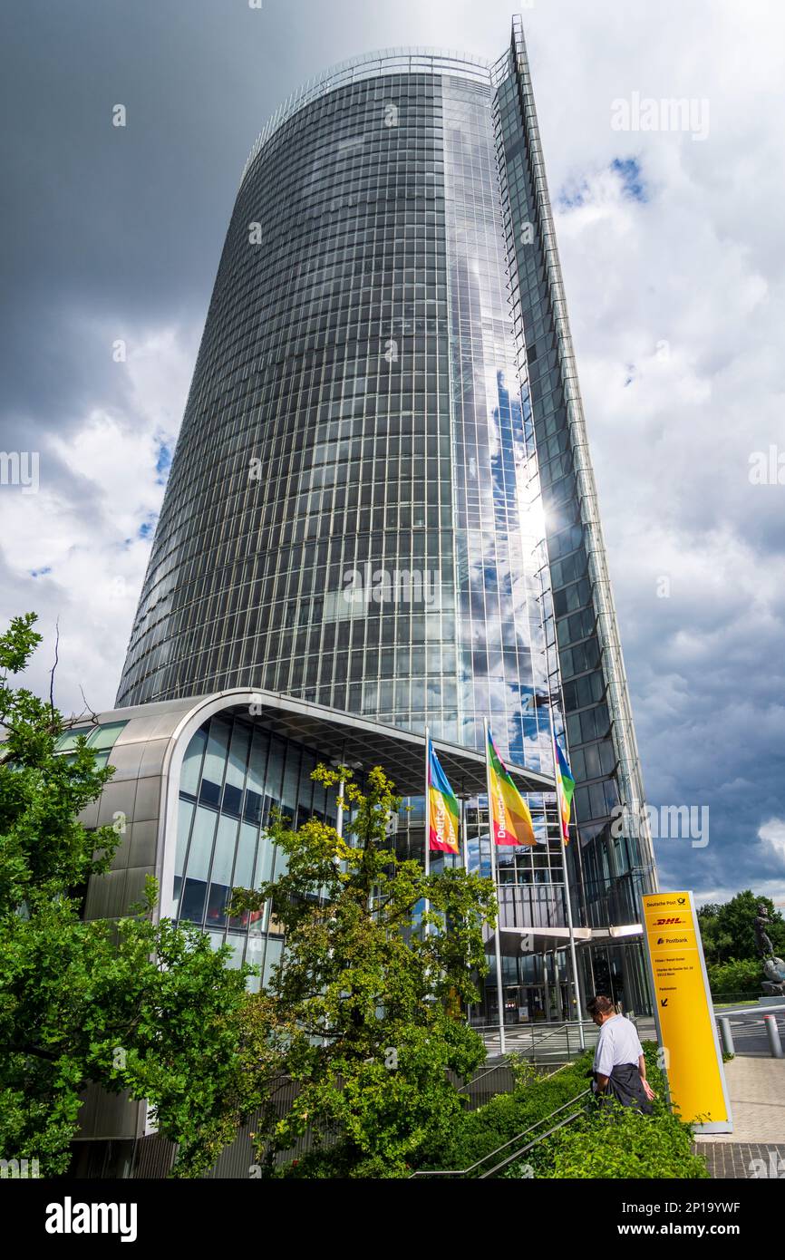 Bonn: Torre postale, sede della Deutsche Post AG nella regione Rhein-Sieg, Nordrhein-Westfalen, Renania settentrionale-Vestfalia, Germania Foto Stock