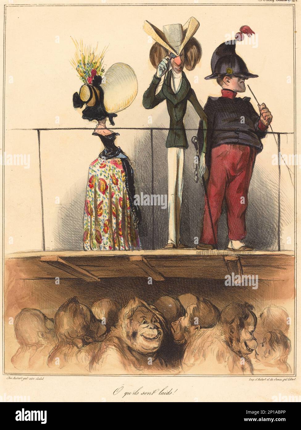 O qu'ils sont si allena!, 1836.Oh quanto sono brutti. Foto Stock