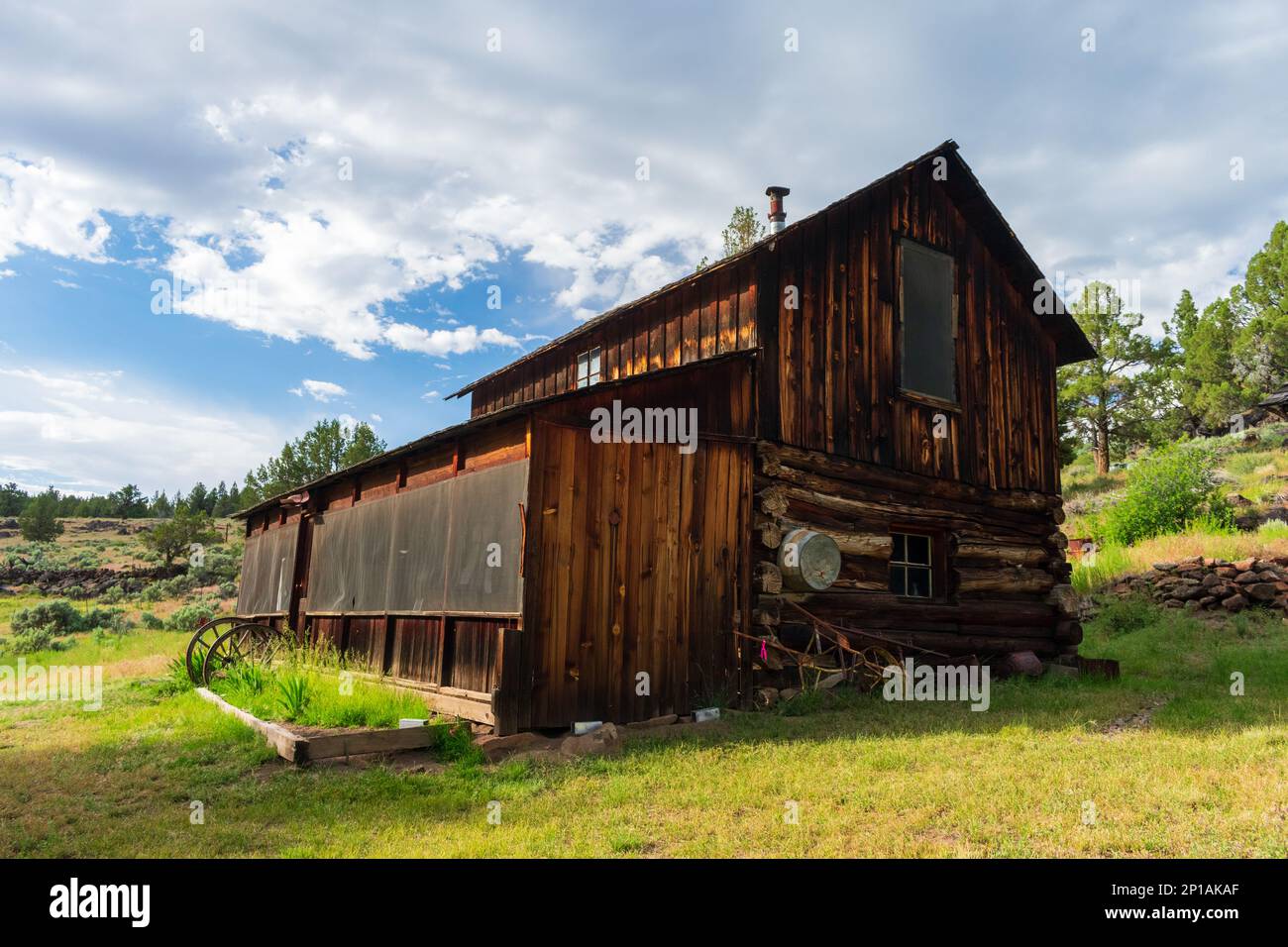 Harney County, Oregon USA - 22 GIUGNO 2022: Il Ranch Riddle Brothers, situato nella Steens Mountain cooperative Management and Protection Area consente Foto Stock