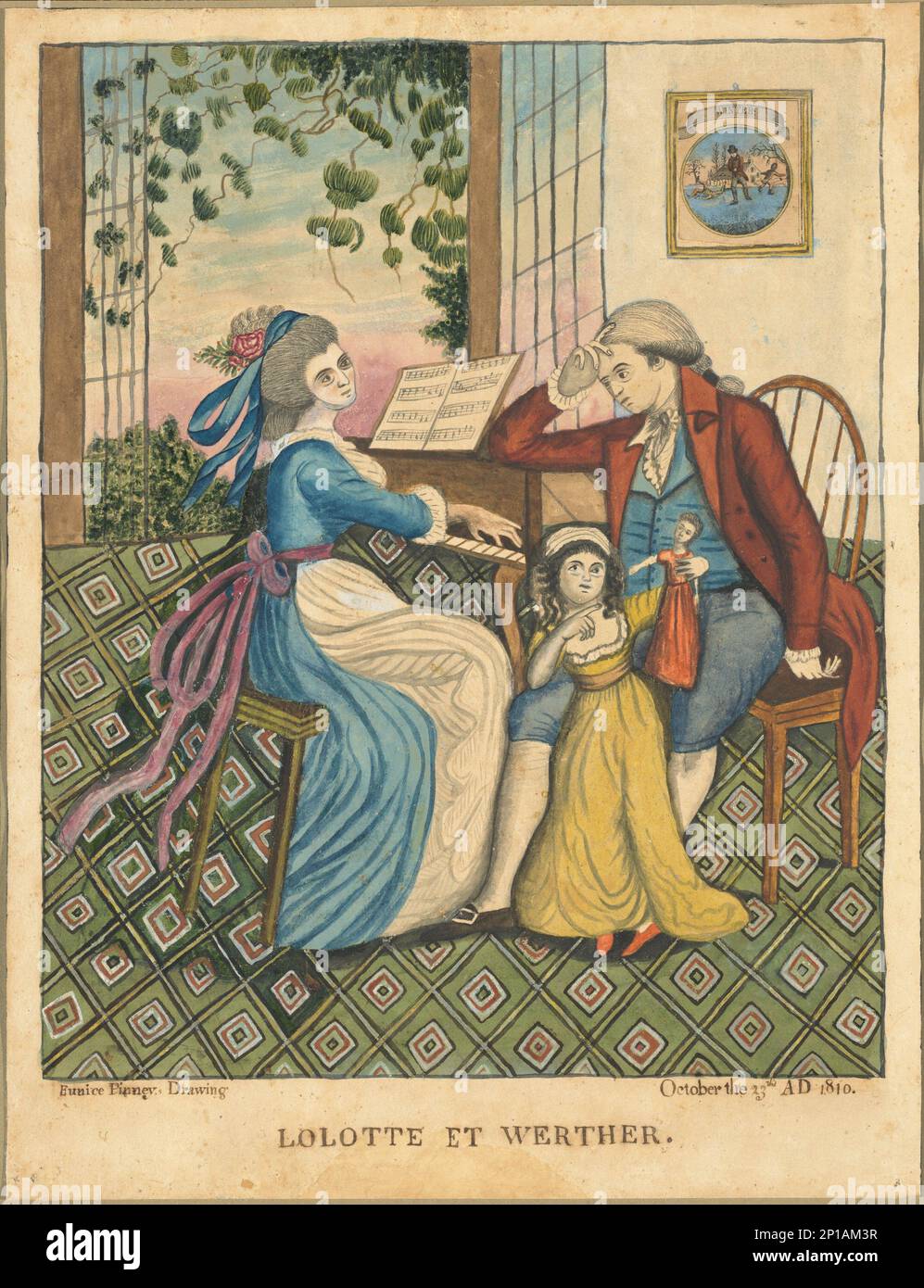 Lolotte e Werther, 1810. Foto Stock