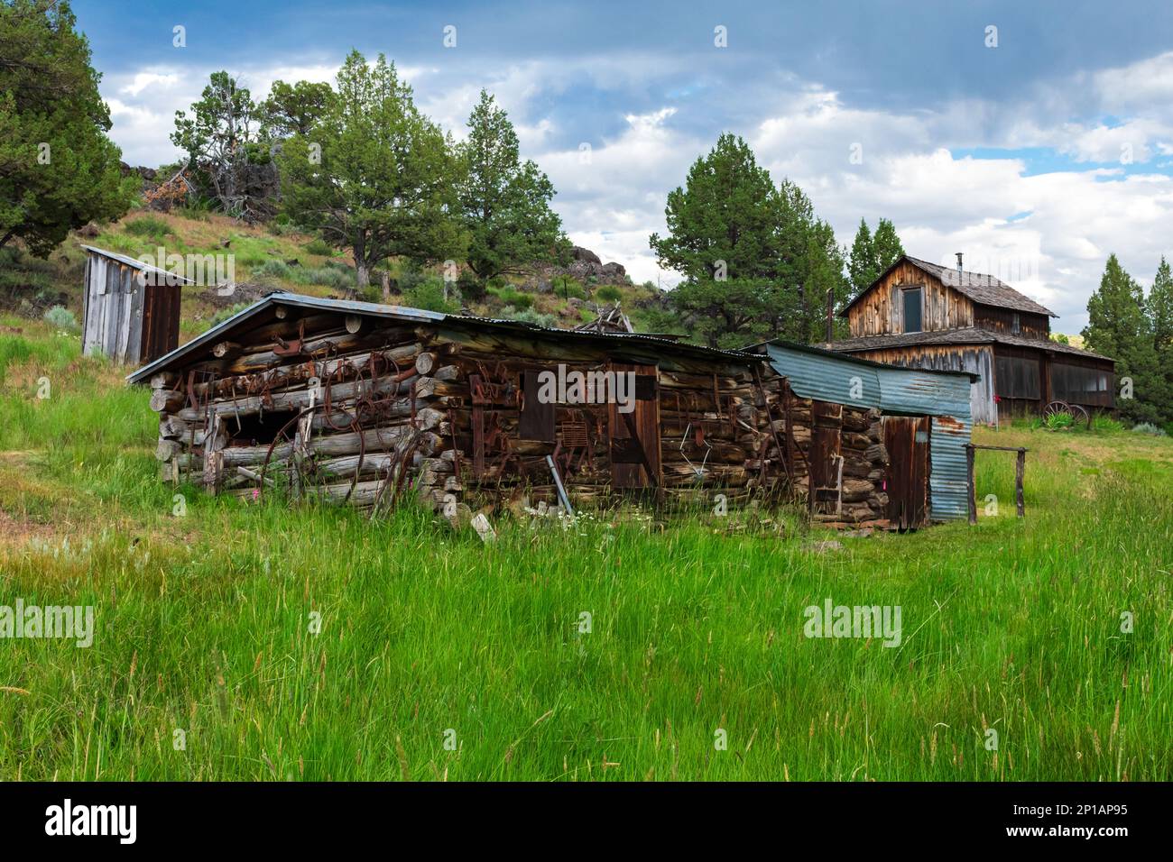 Harney County, Oregon USA - 22 GIUGNO 2022: Il Ranch Riddle Brothers, situato nella Steens Mountain cooperative Management and Protection Area consente Foto Stock