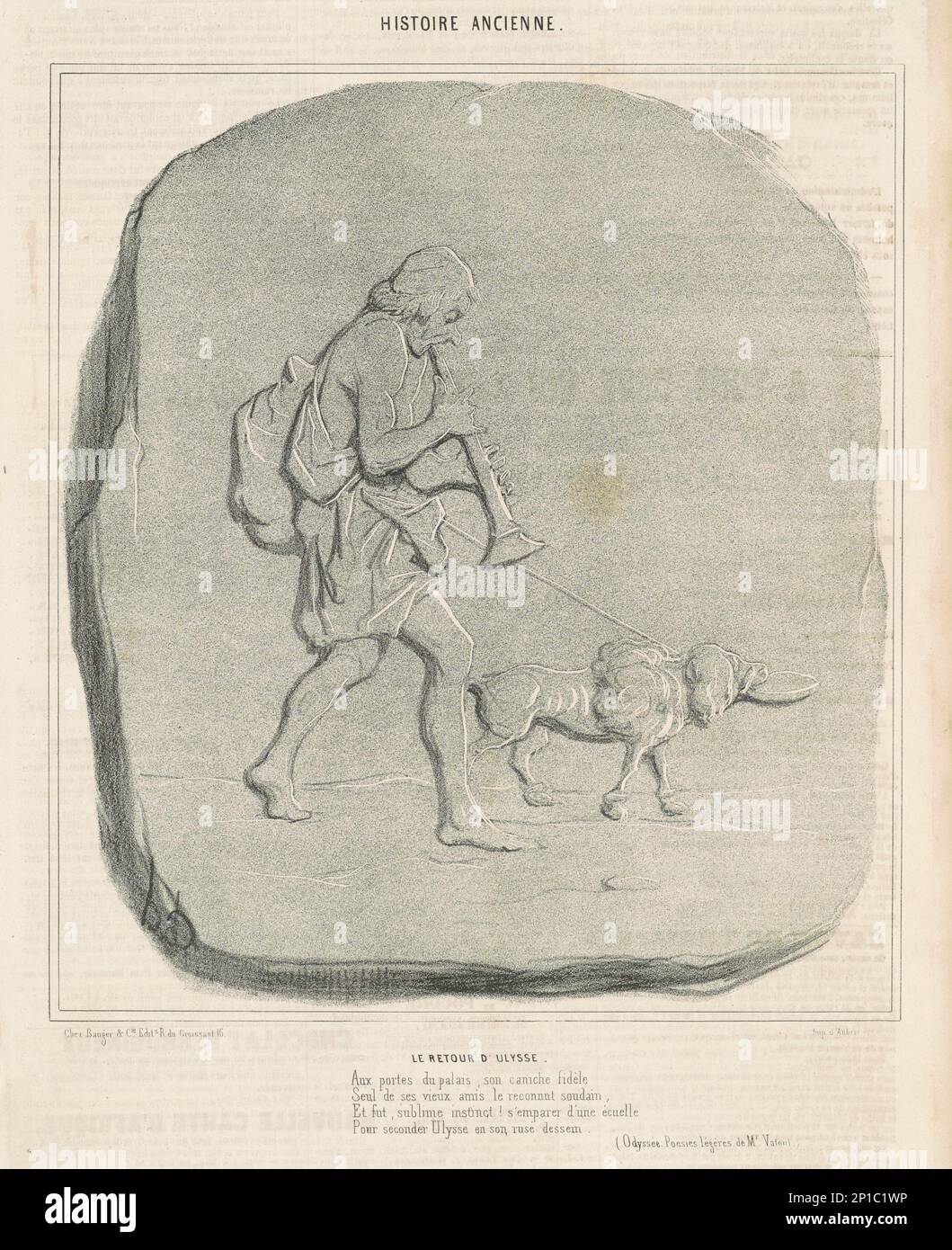 Le retour d'Ulisse, 19th Century.Ancient History - il ritorno di Ulisse. Foto Stock