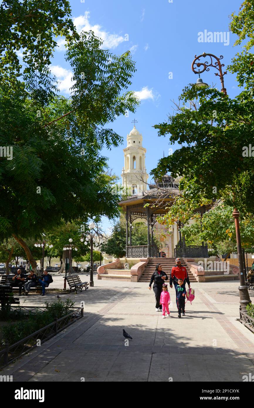 Plaza Zaragoza a Hermosillo, Messico Foto Stock