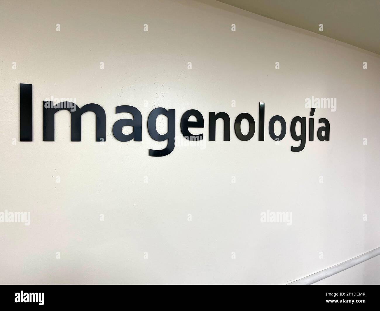 Imagenologia segno in Ospedale cima a Hermosillo, Messico Foto Stock