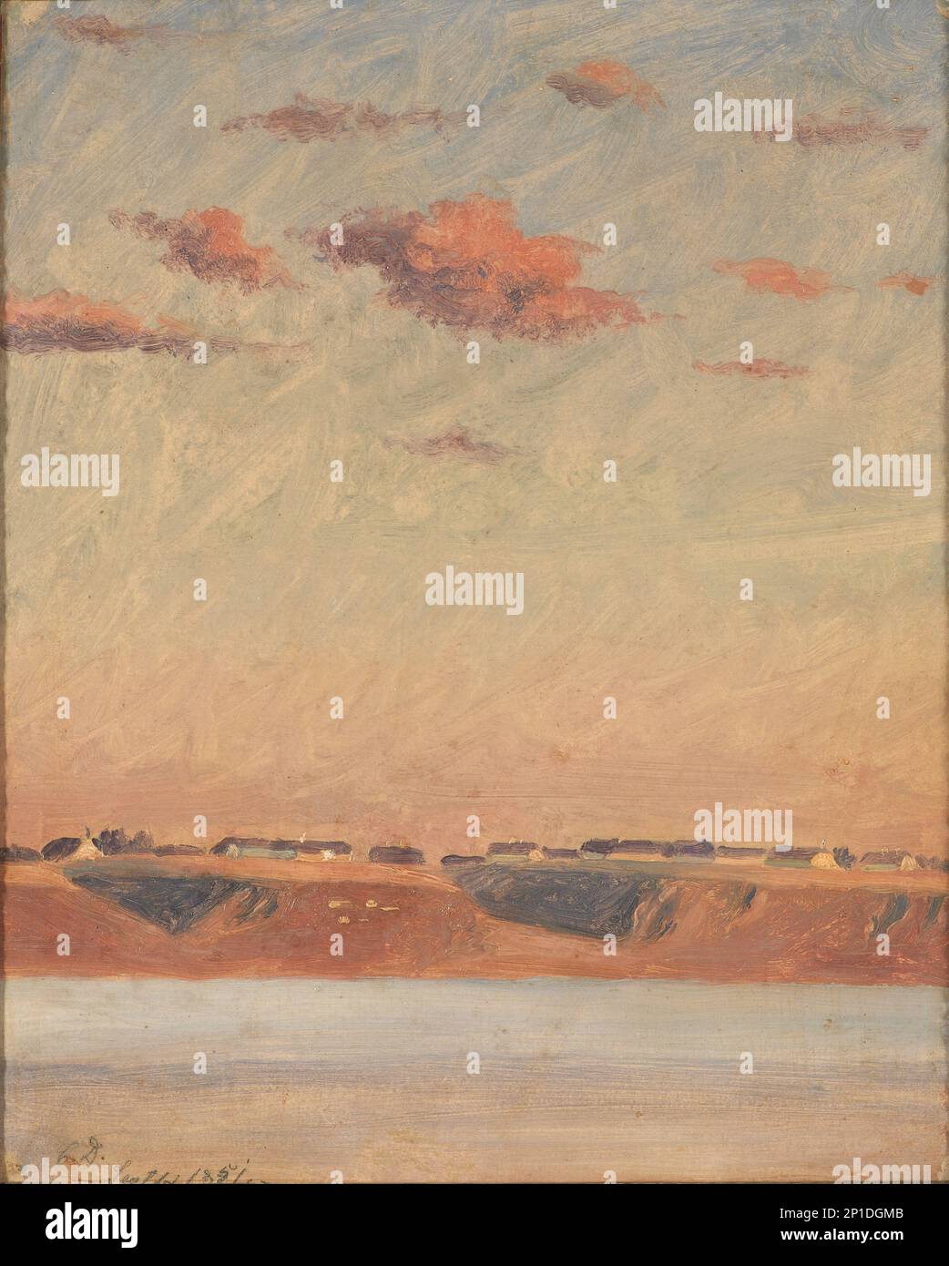 Il Lim Fjord nello Jutland. Studio, 1851. Foto Stock